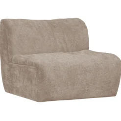 WOOOD Bank Baggy 1-zits, Chenille, kleur Zand