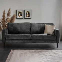 Online SEVN Bank Paulette 4-zits, Chenille, kleur Donkergrijs