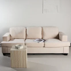 Outlet Nohr Bank 3-zits Bank Shaneisha Chenille, kleur Beige