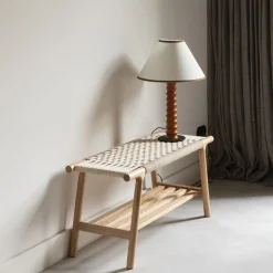 Sale Dutchbone Bankje Kintaro Eikenhout en touw