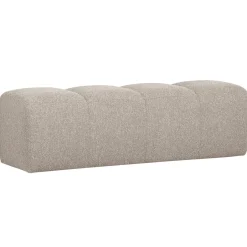 Clearance WOOOD Bankje Mojo Bouclé, 160cm, kleur Melange Beige