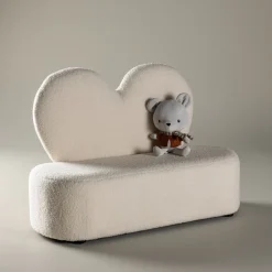 Discount Nohr Bankje Niki Teddy, kleur Beige