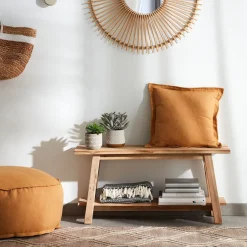 Clearance Kave Home Bankje Safara Teakhout Naturel