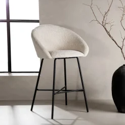 Hot Nohr Barkruk Amon Teddy, kleur (zithoogte 69cm) Wit