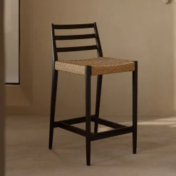 Kave Home Barkruk Analy Eiken (zithoogte 65cm)