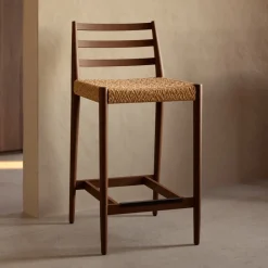 Kave Home Barkruk Analy Eiken (zithoogte 65cm)