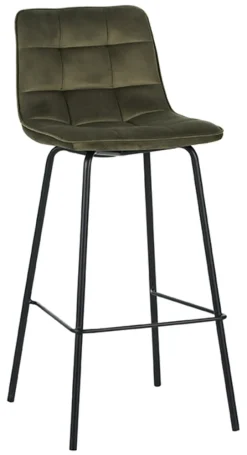 Hot LABEL51 Barkruk Bistro Velvet (zithoogte 78cm)
