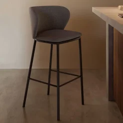 Sale Kave Home Barkruk Ciselia Chenille (zithoogte 75cm)