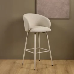 Clearance Bendt Barkruk Cristi Stof, kleur (zithoogte 78cm) Beige