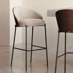 Kave Home Barkruk Eamy Essenhout (zithoogte 77cm)