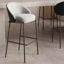 Kave Home Barkruk Eamy Essenhout (zithoogte 77cm)