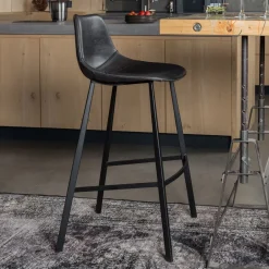 Online Dutchbone Barkruk Franky PU (zithoogte 65cm)