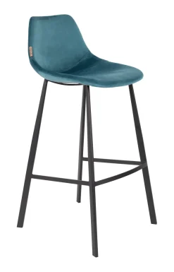 Discount Dutchbone Barkruk Franky Velvet (zithoogte 80cm)