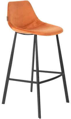 Discount Dutchbone Barkruk Franky Velvet (zithoogte 80cm)