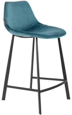 Outlet Dutchbone Barkruk Franky Velvet (zithoogte 65cm)