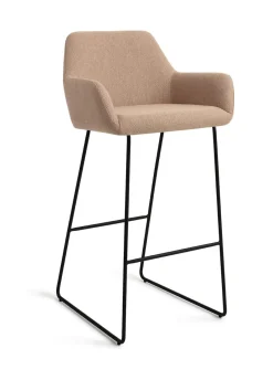 Hot Jesper Home Barkruk Hiroo Slide Black (zithoogte 75cm)