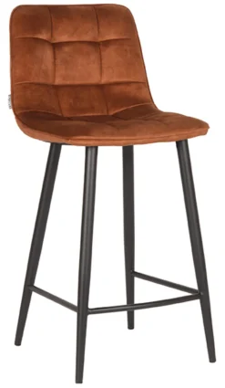 LABEL51 Barkruk Jelt Velvet (zithoogte 65cm)