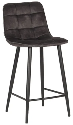 LABEL51 Barkruk Jelt Velvet (zithoogte 65cm)