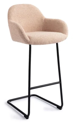 Discount Jesper Home Barkruk Kushi Arch Black (zithoogte 78cm)