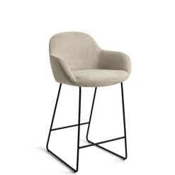 Online Jesper Home Barkruk Kushi Slide Black (zithoogte 67cm)