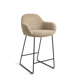 Online Jesper Home Barkruk Kushi Slide Black (zithoogte 67cm)