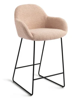 Online Jesper Home Barkruk Kushi Slide Black (zithoogte 67cm)