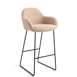 Outlet Jesper Home Barkruk Kushi Slide Black (zithoogte 77cm)