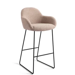 Outlet Jesper Home Barkruk Kushi Slide Black (zithoogte 77cm)