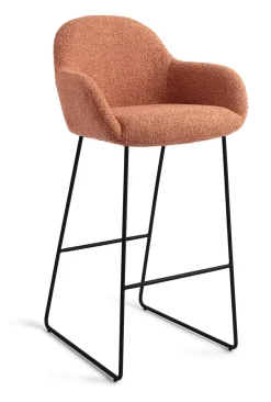 Outlet Jesper Home Barkruk Kushi Slide Black (zithoogte 77cm)