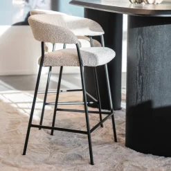 Outlet Eleonora Barkruk Luka Bouclé (zithoogte 68cm)