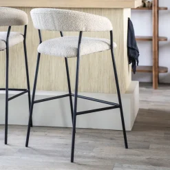 Outlet Eleonora Barkruk Luka Bouclé (zithoogte 68cm)