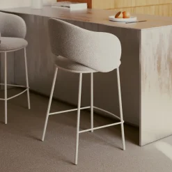 New Kave Home Barkruk Maina Chenille (zithoogte 65cm)