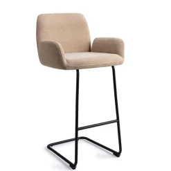 Jesper Home Barkruk Misaki Arch Black (zithoogte 75cm)