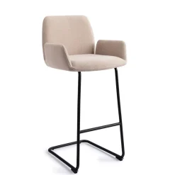 Jesper Home Barkruk Misaki Arch Black (zithoogte 75cm)