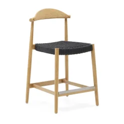 Online Kave Home Barkruk Nina Acaciahout (zithoogte 62cm)