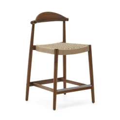 Online Kave Home Barkruk Nina Acaciahout (zithoogte 62cm)