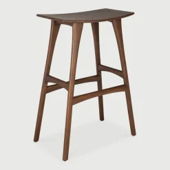 New Ethnicraft Barkruk Osso Hout (zithoogte 78cm)