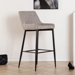 New Nohr Barkruk Quennel Linnenlook (zithoogte 74cm)