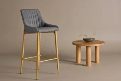 New Nohr Barkruk Quennel Linnenlook (zithoogte 74cm)