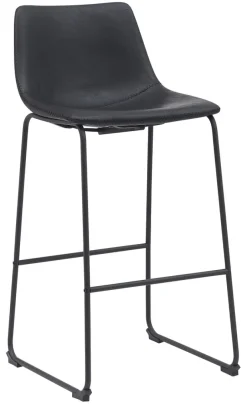 Discount LABEL51 Barkruk Risto Lederlook (zithoogte 75cm)