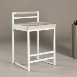 Online Nohr Barkruk Rudolfo Velvet (zithoogte 58cm)