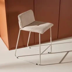 Outlet Nohr Barkruk Sheridan Bouclé, kleur (zithoogte 65cm) Beige