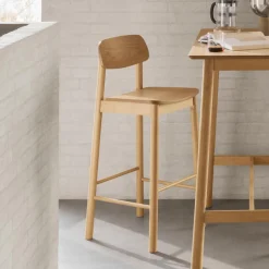 Best Bendt Barkruk Vernard Eiken (zithoogte 74cm) Naturel