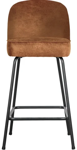 Clearance WOOOD Barkruk Vogue (zithoogte 65cm) Leder