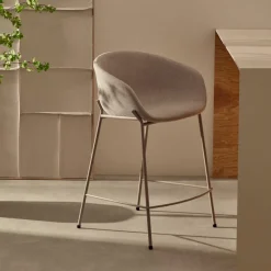 Online Kave Home Barkruk Yvette kleur (zithoogte 75cm) Beige