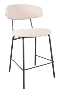 Best LABEL51 Barkruk Zack Bouclé, kleur (zithoogte 65cm) Naturel