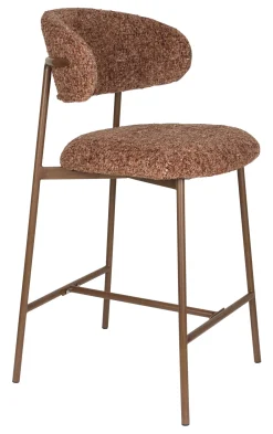 Clearance ZILT Barstoel Arlena Geweven stof (zithoogte 65cm)