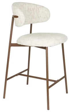 Clearance ZILT Barstoel Arlena Geweven stof (zithoogte 65cm)