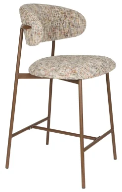 Clearance ZILT Barstoel Arlena Geweven stof (zithoogte 65cm)