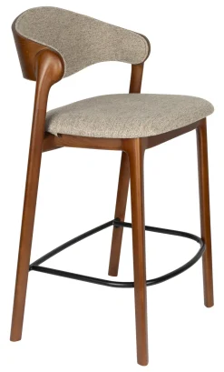 Best Dutchbone Barstoel Babington Stof en beukenhout (zithoogte 65cm)